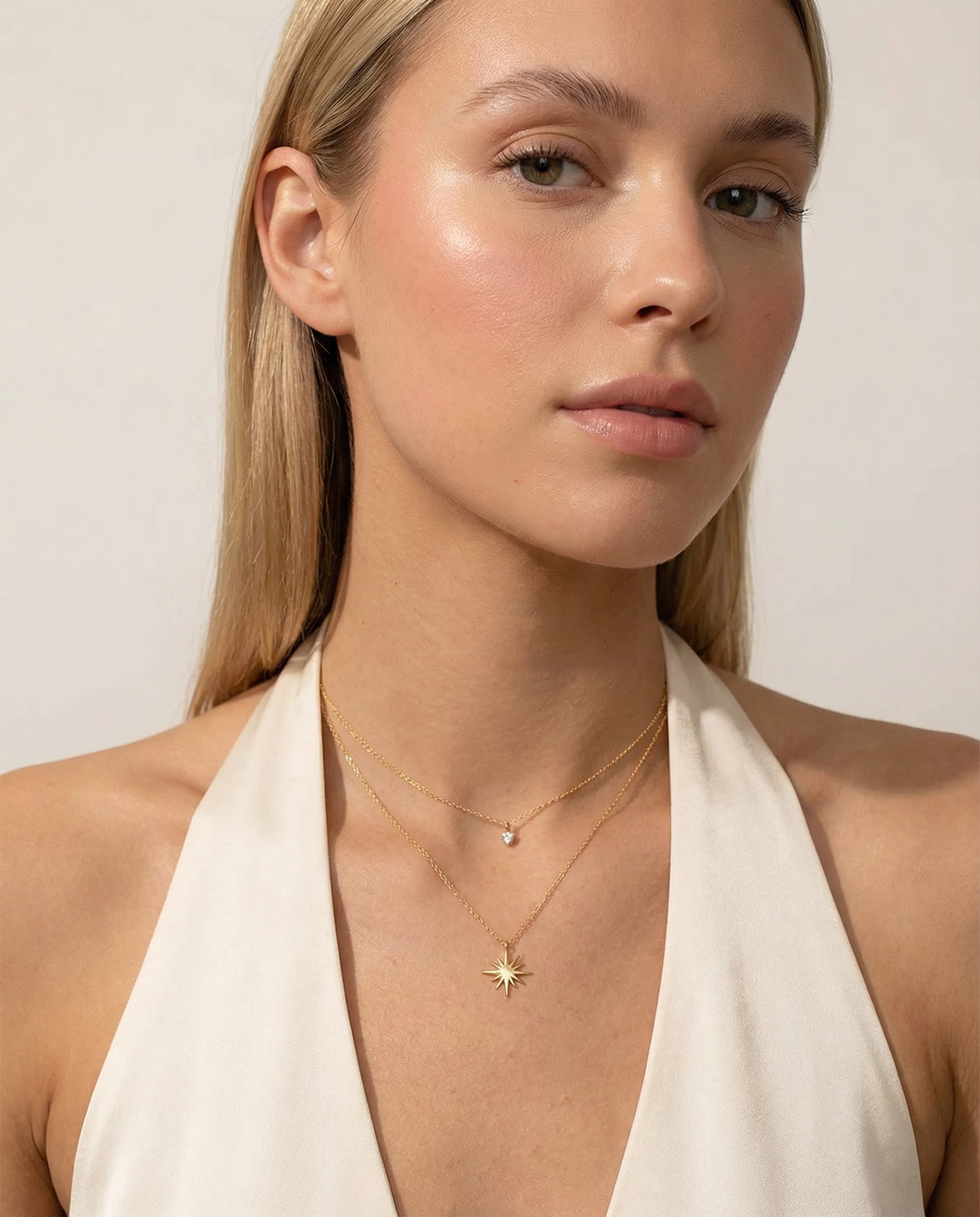 Luna Double Star Necklace