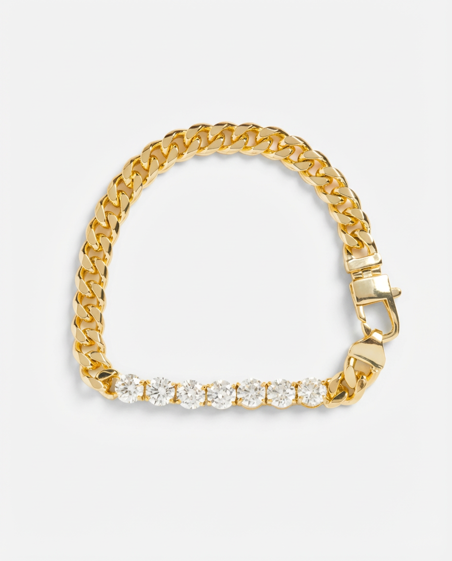 Aria Diamant-Tennisarmband Gold