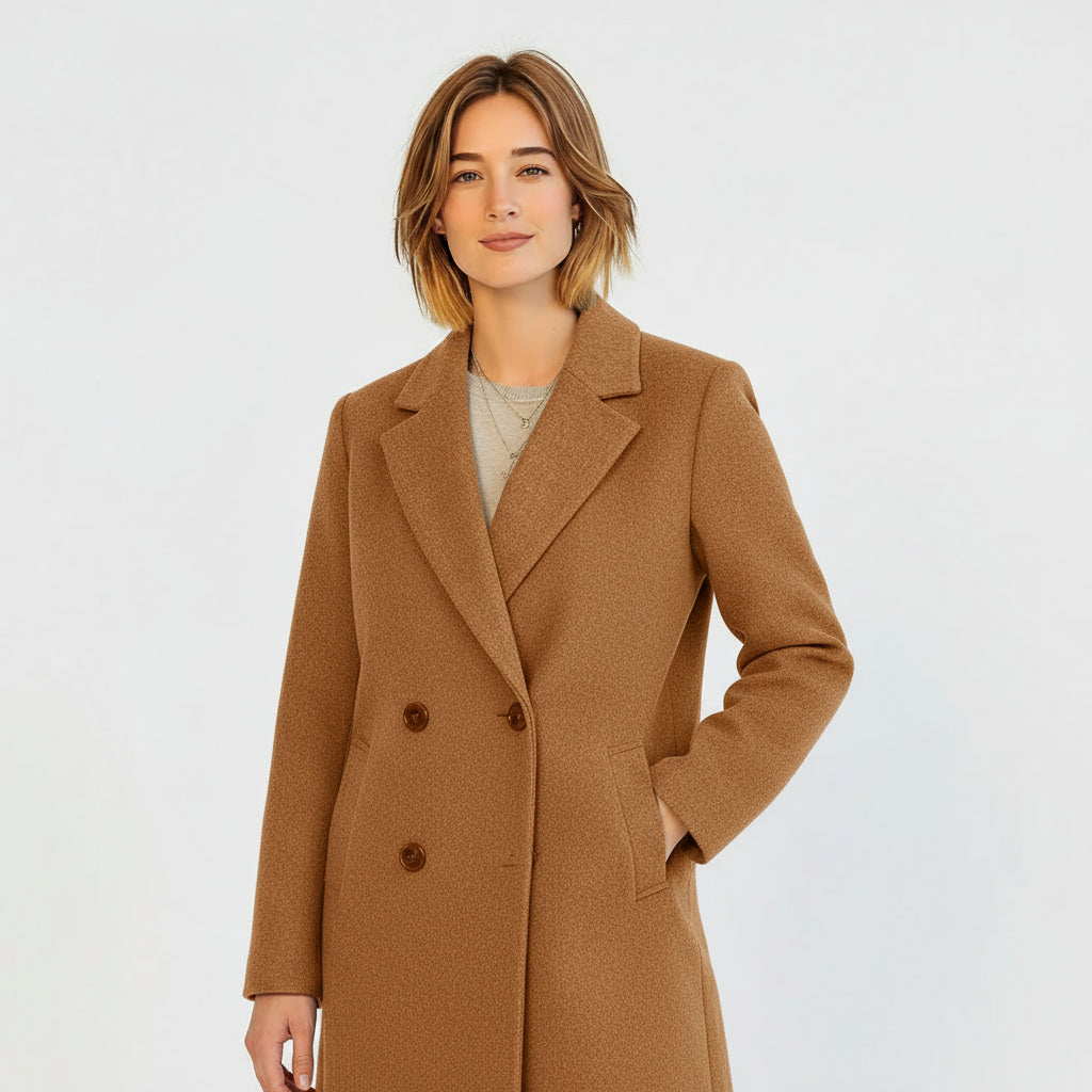 Helena – Eleganter Damenmantel mit klassischem Revers