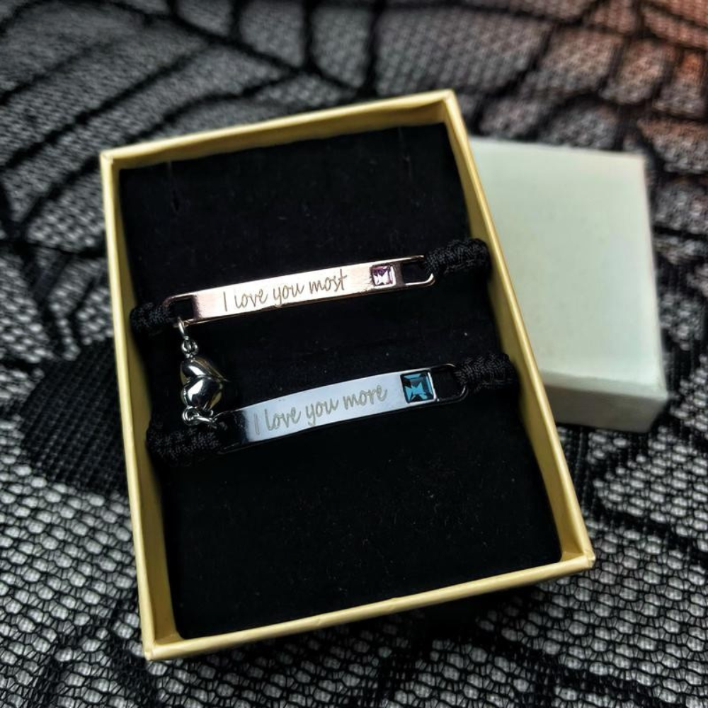 Magnetische Herzarmbänder für Paare