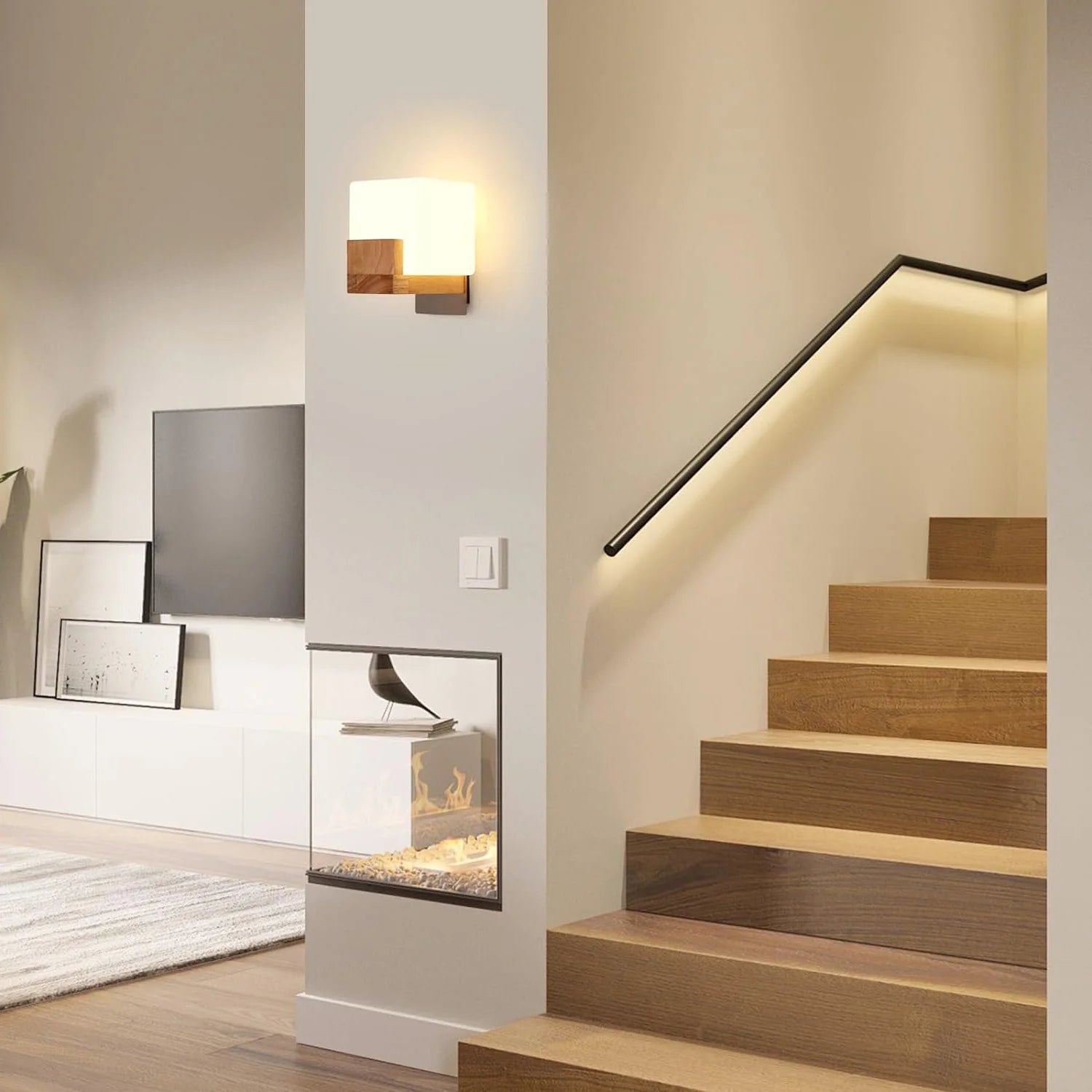Moderne Trævægslampe – G9 LED