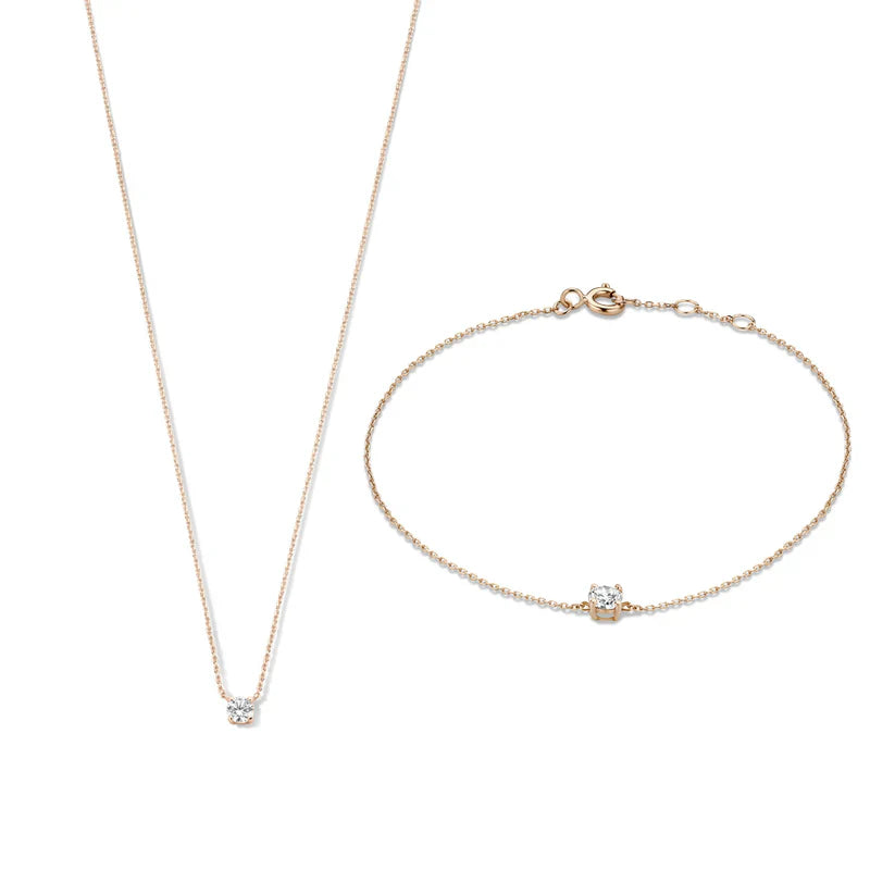 Cléa Moissanit Steine Set | Gold