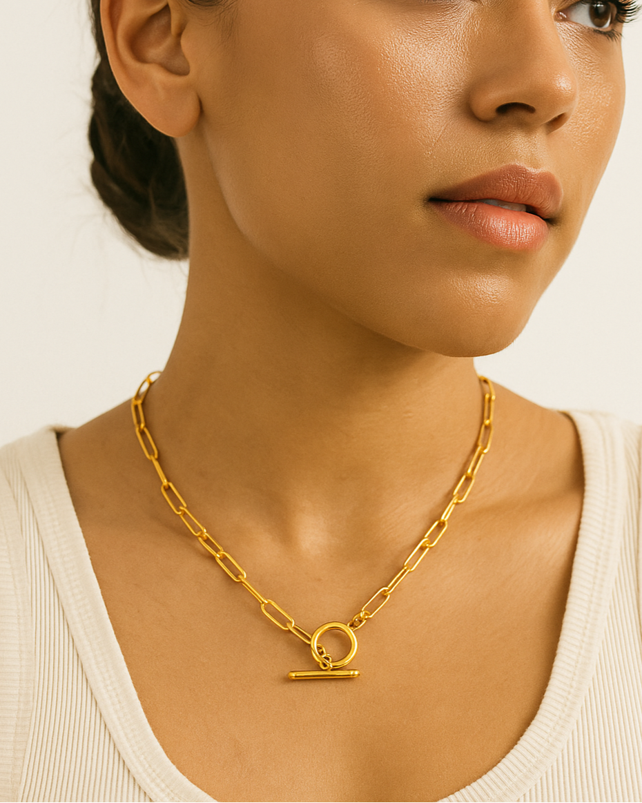 Maëlys Büroklammer-Halskette