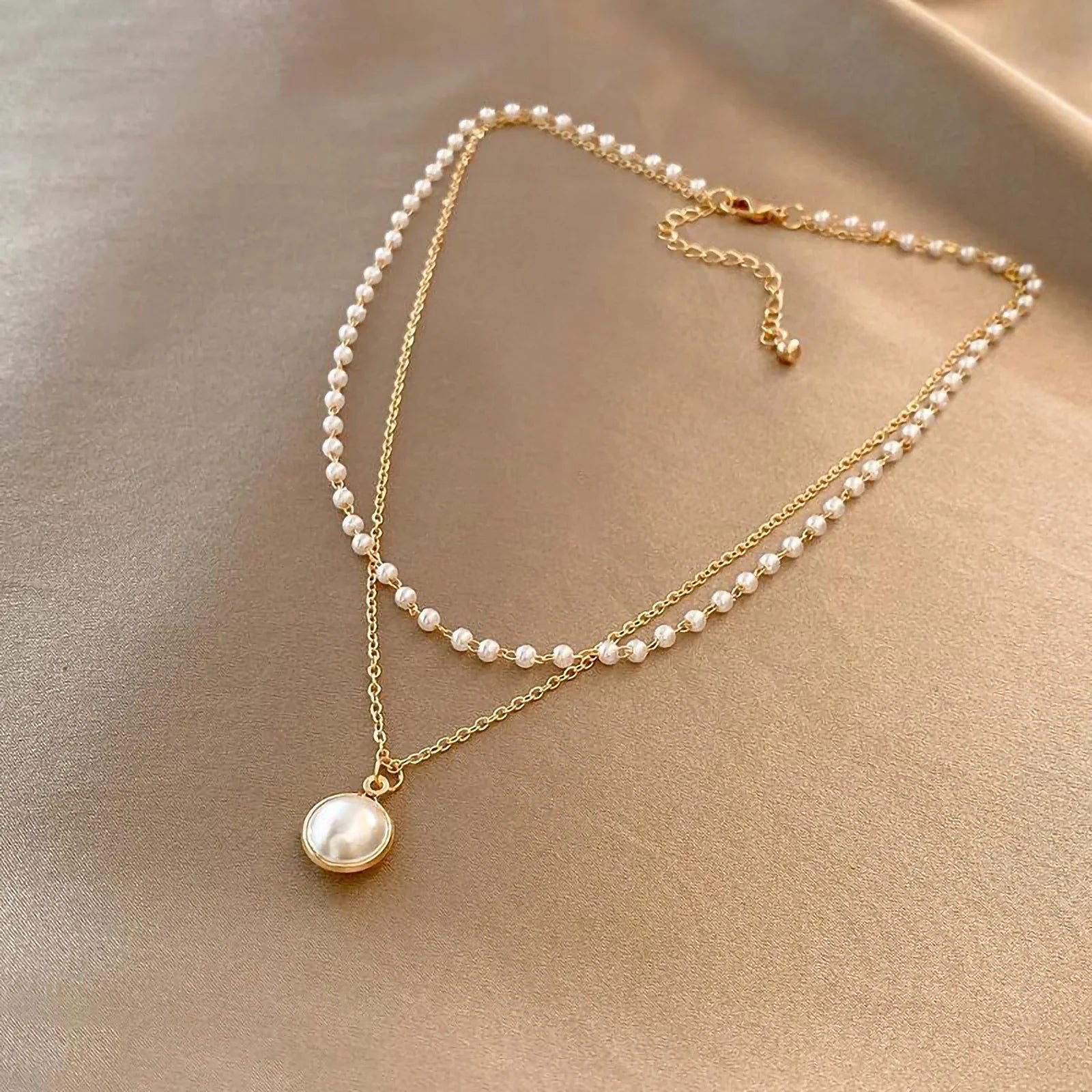 Wunderschöne Perlenkette | Gold