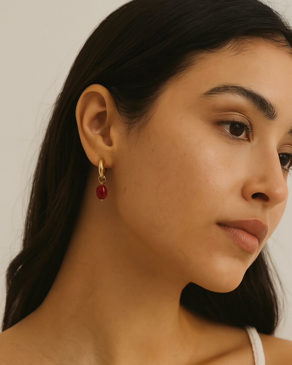 Rosa Red Earrings