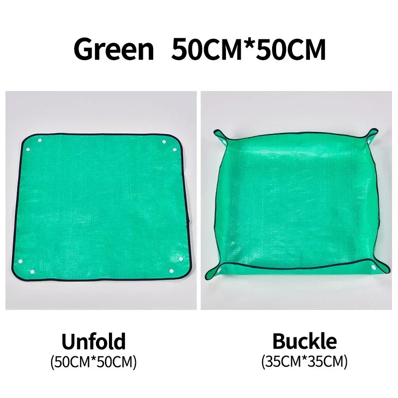 50cm/100cm Flower Pot Planting Mat Transplanting Waterproof Mats Gardening Potting Pad Foldable Garden Plant