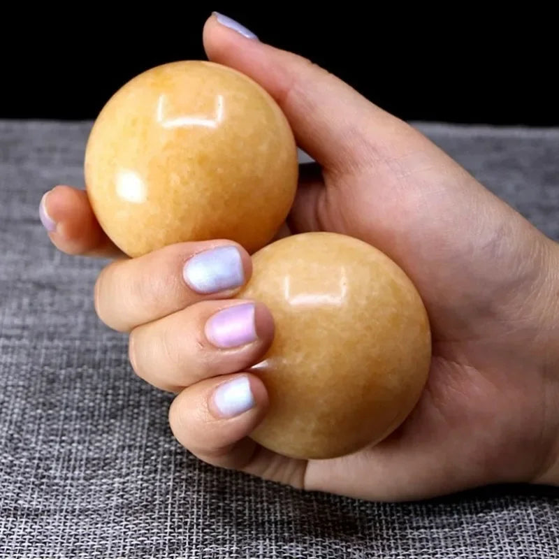 5 cm jade handmassagebal voor vingertraining en flexibele bal voor ouderenhandtraining en fitnesshandbal