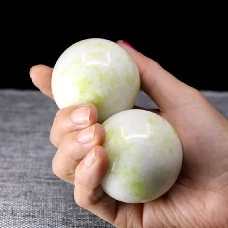 5 cm jade handmassagebal voor vingertraining en flexibele bal voor ouderenhandtraining en fitnesshandbal