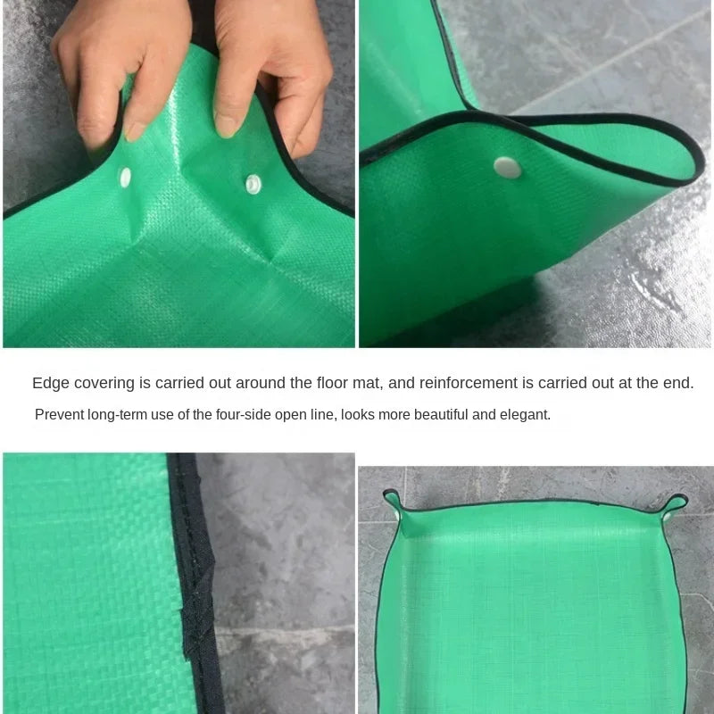 50cm/100cm Flower Pot Planting Mat Transplanting Waterproof Mats Gardening Potting Pad Foldable Garden Plant