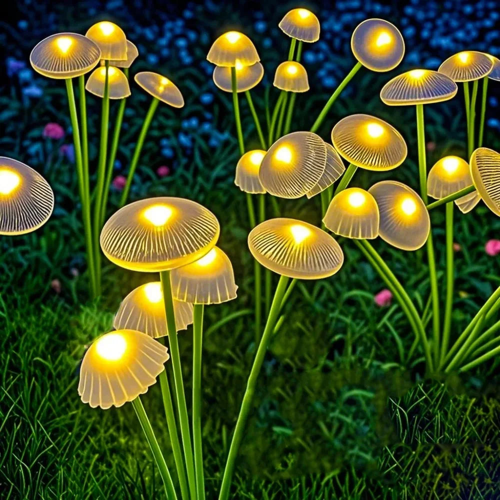 Solcelle Havelamper – 6 LED Svampeform