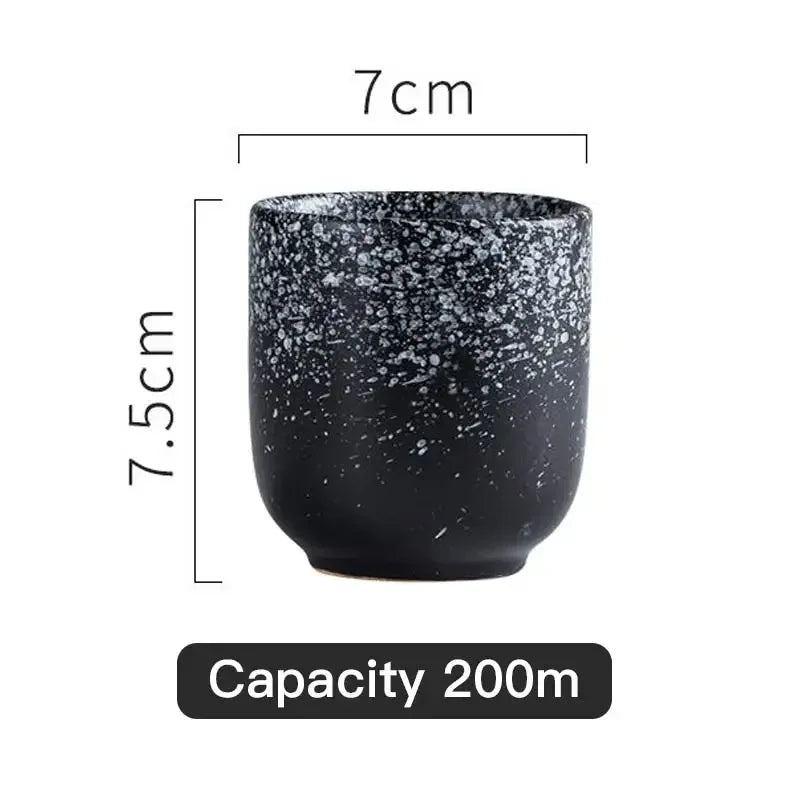 일본 도자기 빈티지 도자기 컵, 건강 라이프 스타일, 쿵푸 찻잔, 음료용기, 술 컵, 200ml, 128ml