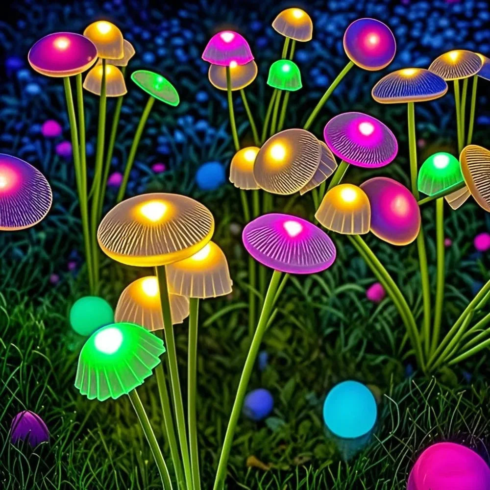 Solcelle Havelamper – 6 LED Svampeform