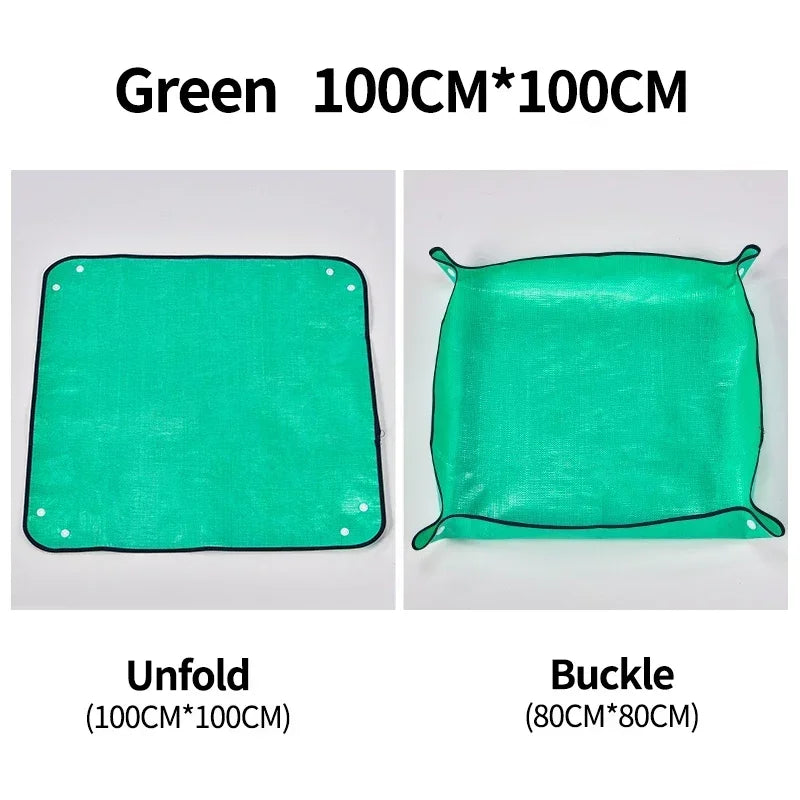 50cm/100cm Flower Pot Planting Mat Transplanting Waterproof Mats Gardening Potting Pad Foldable Garden Plant