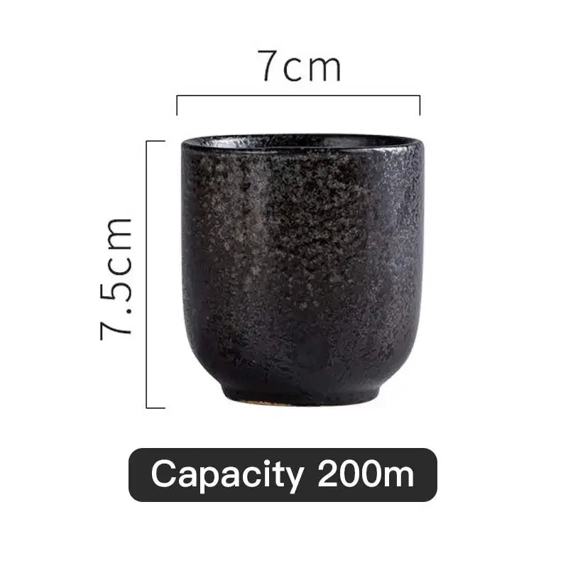 일본 도자기 빈티지 도자기 컵, 건강 라이프 스타일, 쿵푸 찻잔, 음료용기, 술 컵, 200ml, 128ml