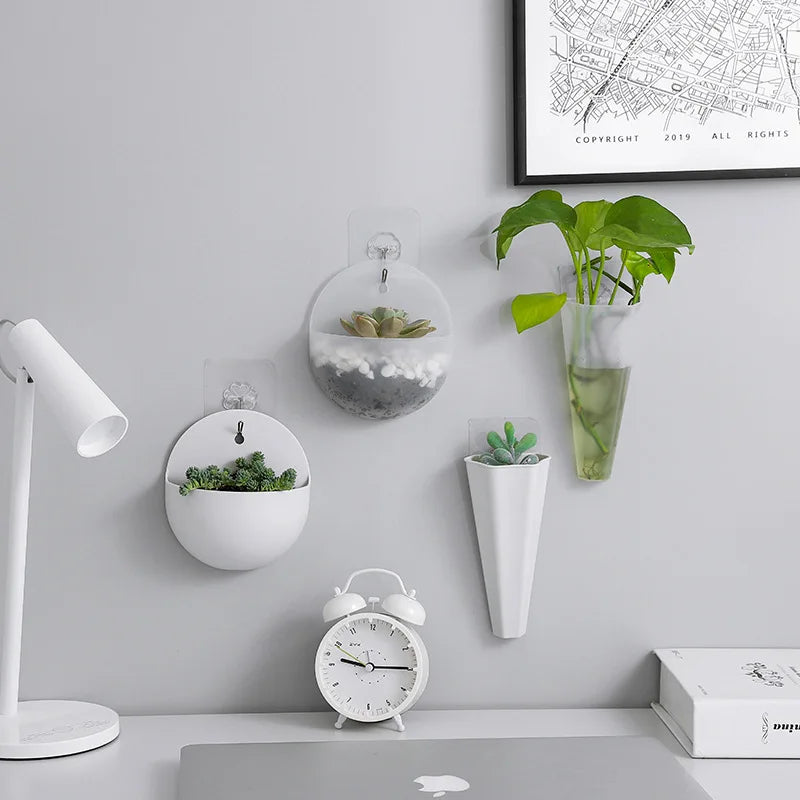 2660 DIY hanger plantenpot binnen plastic plantenbak muur hangende bloemen cover ronde plantenpot binnen plastic plantenbak opbergdoos