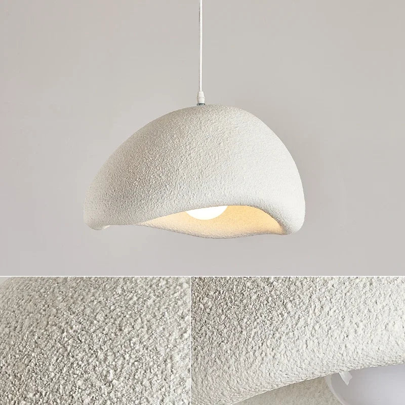 Wabi-Sabi Led Pendant Lights Japanese Bread Resin Hanging Lamp Dining Room Home Decor Coffee Loft Creative Luminaire Suspendu