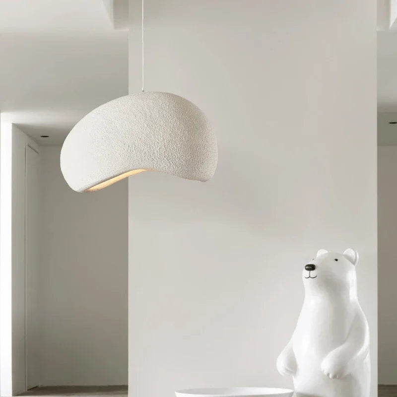 Wabi-Sabi Led Pendant Lights Japanese Bread Resin Hanging Lamp Dining Room Home Decor Coffee Loft Creative Luminaire Suspendu