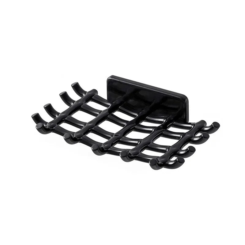 Soap Box Wall Mounted Drainage Shelf For Home Use No Punching High-end Bathroom New Soap Dish Rack Hooks For High-end Bathrooms