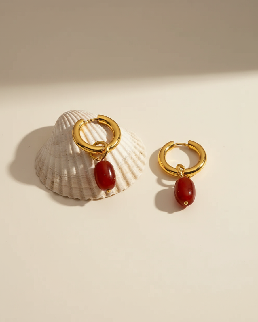 Rosa Red Earrings