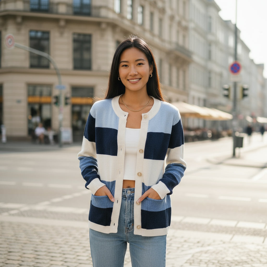 Louise | Elegante Damen-Strickjacke für jeden Tag