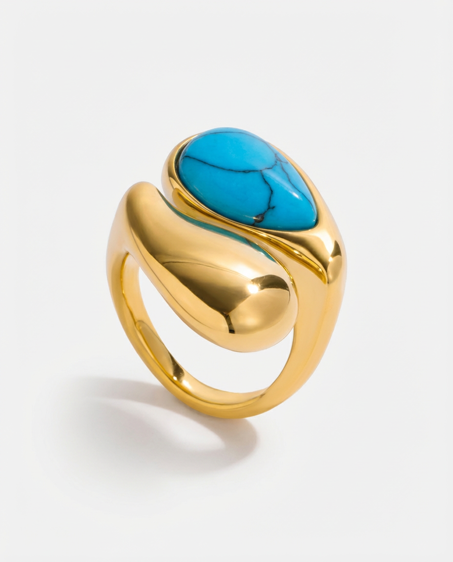 Türkisfarbener Kurvenring