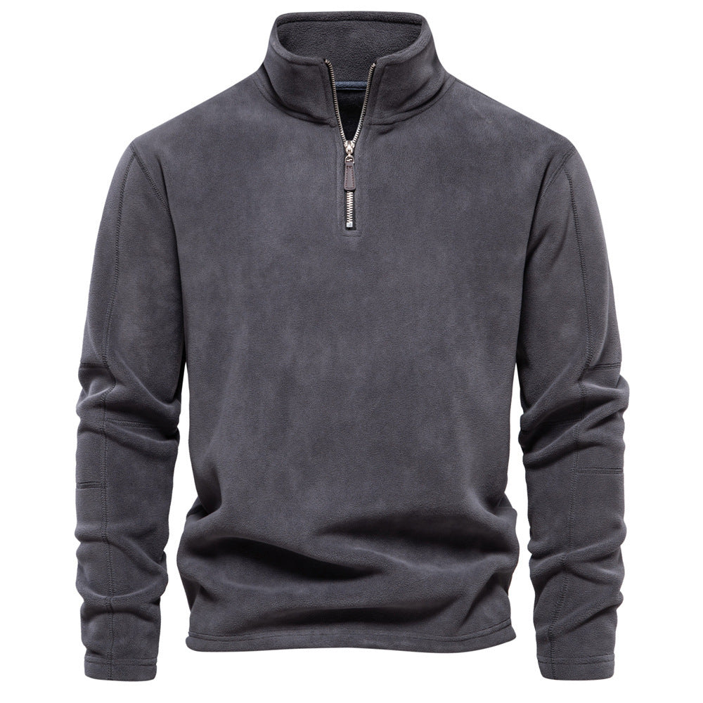Björn | Warmer Half-Zip Herrenpullover mit Stehkragen