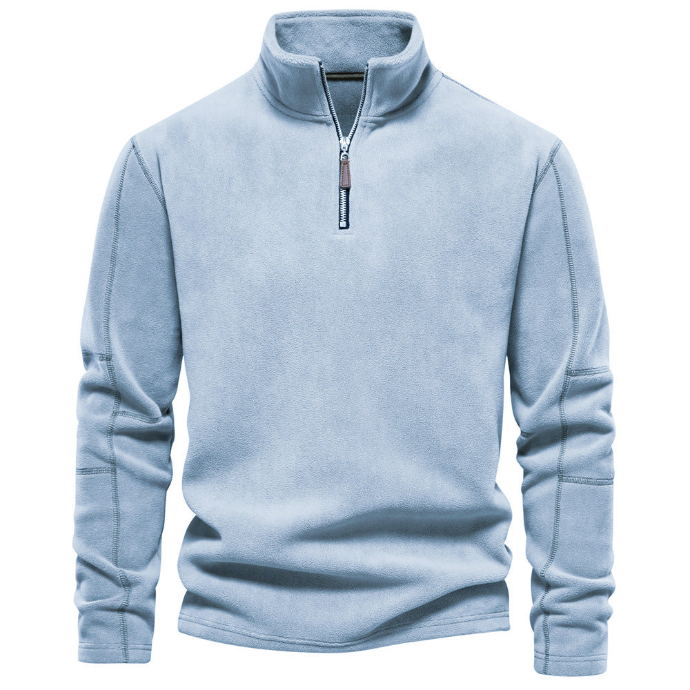 Björn | Warmer Half-Zip Herrenpullover mit Stehkragen