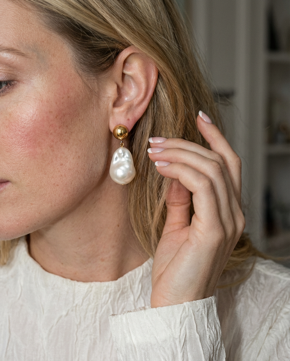 Solange Pearl Drop Earrings