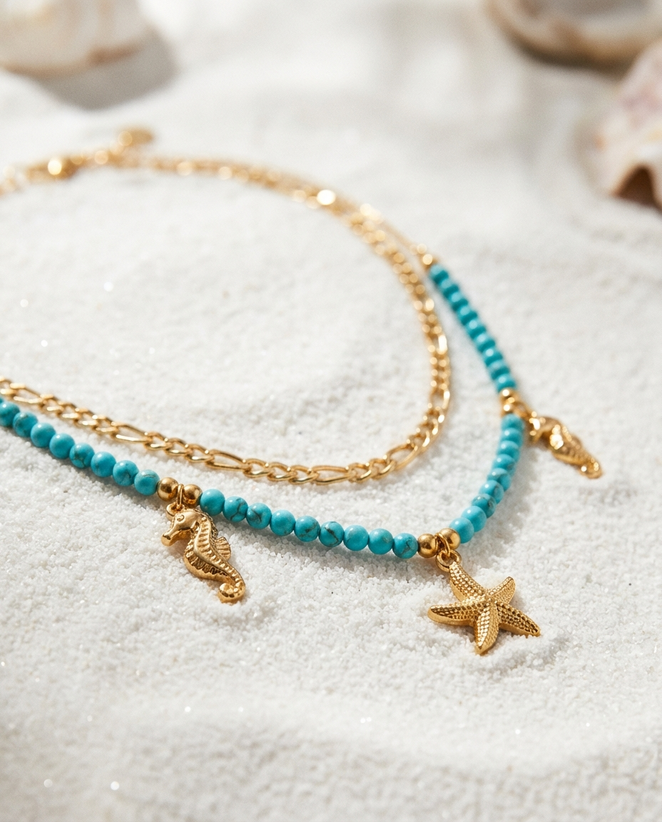 Marina Ocean Charm Necklace