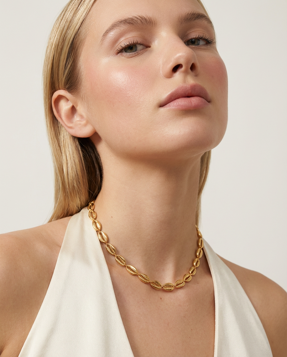 Maréa Gold Shell Necklace